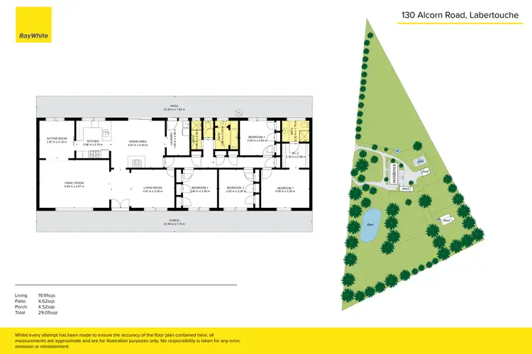 Floorplan of Homely rural property listing, 130 Alcorn Road, Labertouche VIC 3816