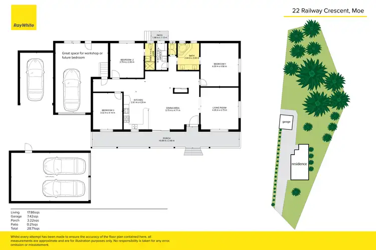 Floorplan of Homely house listing, 22 Railway Crescent, Moe VIC 3825