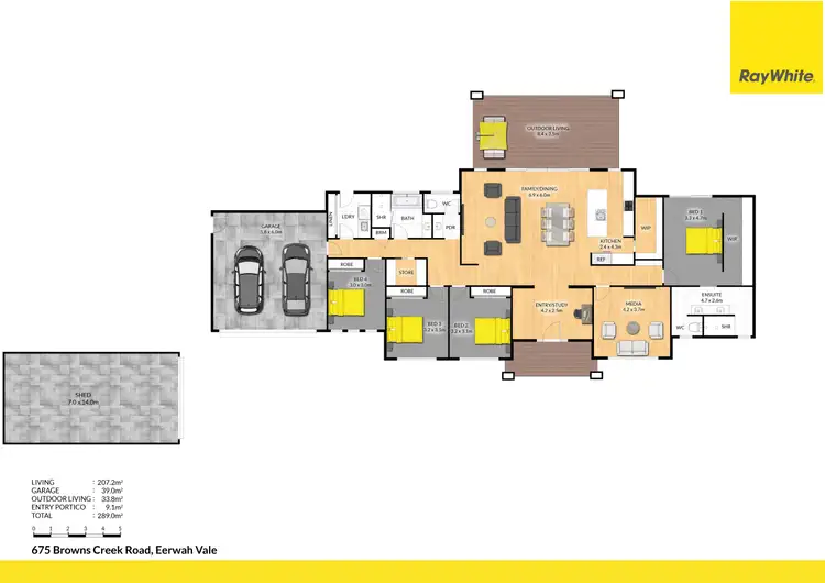 Floorplan of Homely house listing, 675 Browns Creek Road, Eerwah Vale QLD 4562