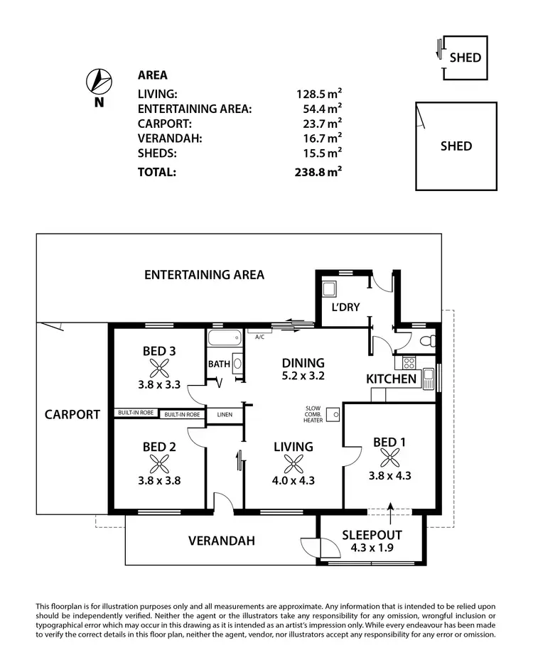 Floorplan of Homely house listing, 17 Upton Street, Tailem Bend SA 5260