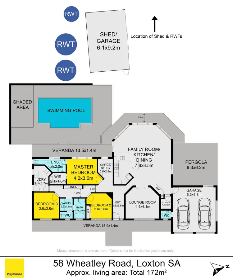 Floorplan of Homely house listing, 58 Wheatley Road, Loxton SA 5333