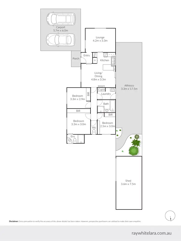 Floorplan of Homely house listing, 28 Richard Drive, Lara VIC 3212