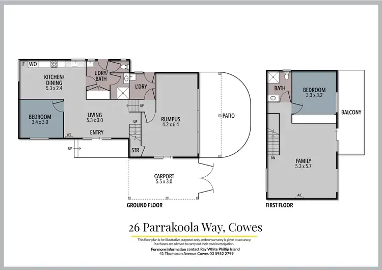 Floorplan of Homely house listing, 26 Parrakoola Way, Cowes VIC 3922