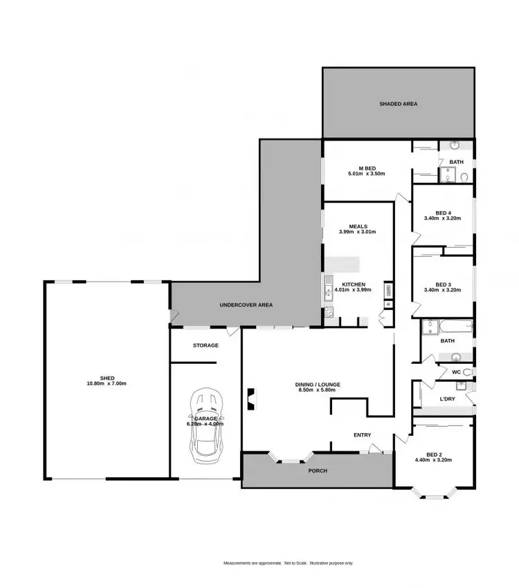 Floorplan of Homely house listing, 8 Willow Parade, Wodonga VIC 3690