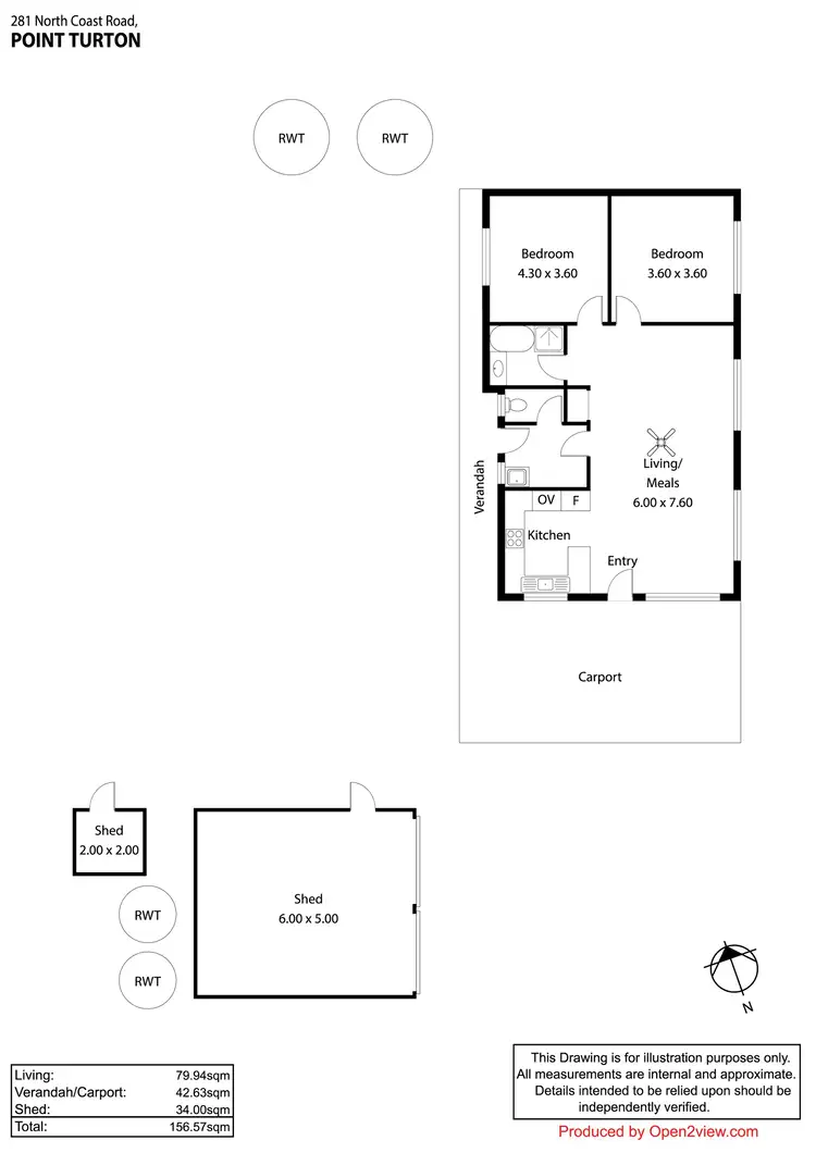 Floorplan of Homely house listing, 281 North Coast Road, Point Turton SA 5575