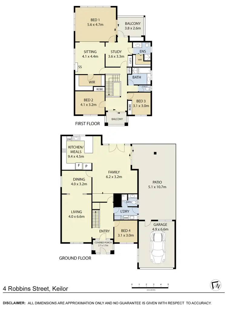 Floorplan of Homely house listing, 4 Robbins Street, Keilor VIC 3036