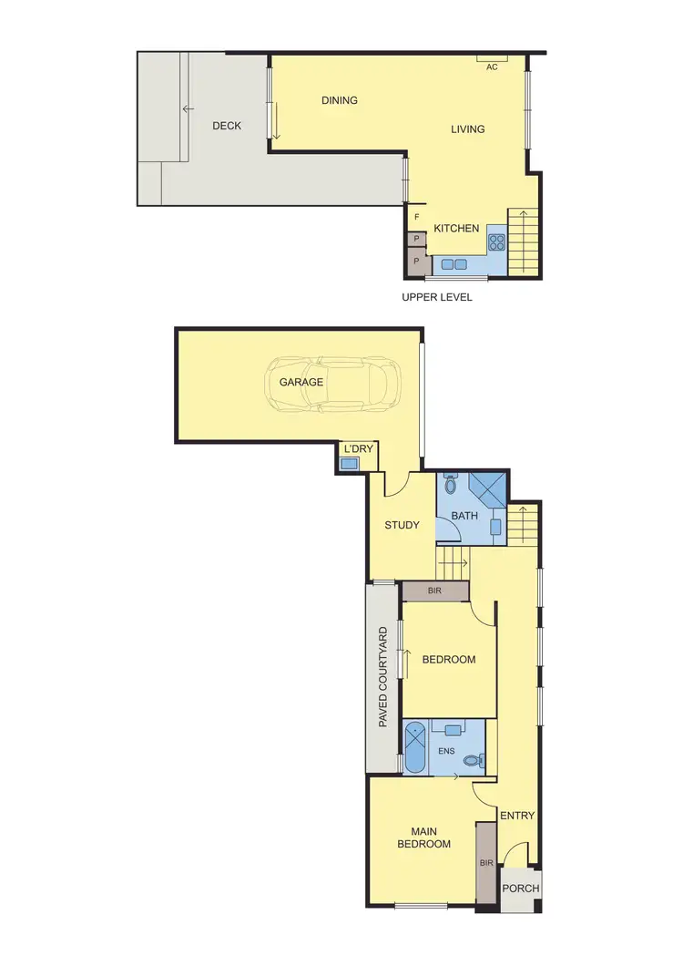 Floorplan of Homely townhouse listing, 1/1A Menzies Court, Brunswick West VIC 3055