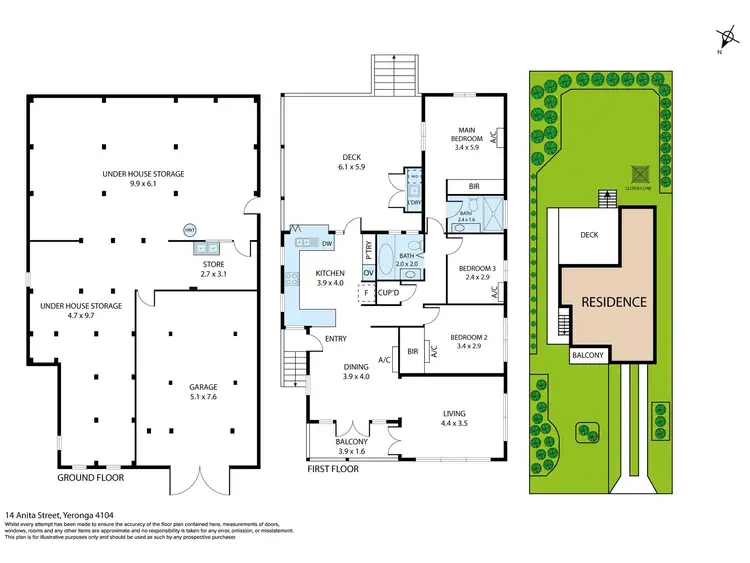 Floorplan of Homely house listing, 14 Anita Street, Yeronga QLD 4104