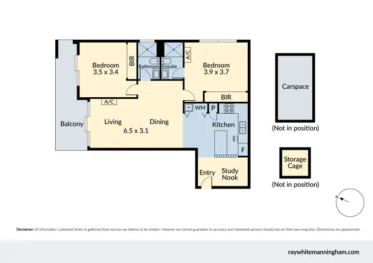 Floorplan of Homely apartment listing, 208/8 Bourke Street, Ringwood VIC 3134