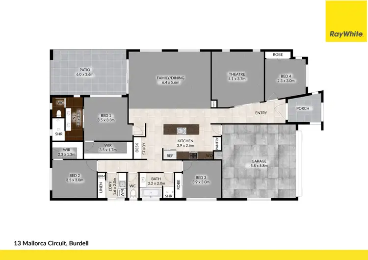 Floorplan of Homely house listing, 13 Mallorca Circuit, Burdell QLD 4818