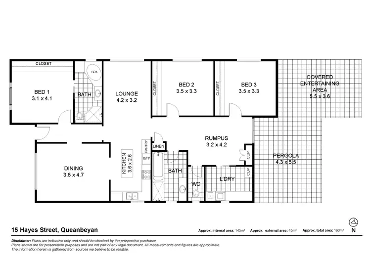 Floorplan of Homely house listing, 15 Hayes Street, Queanbeyan NSW 2620