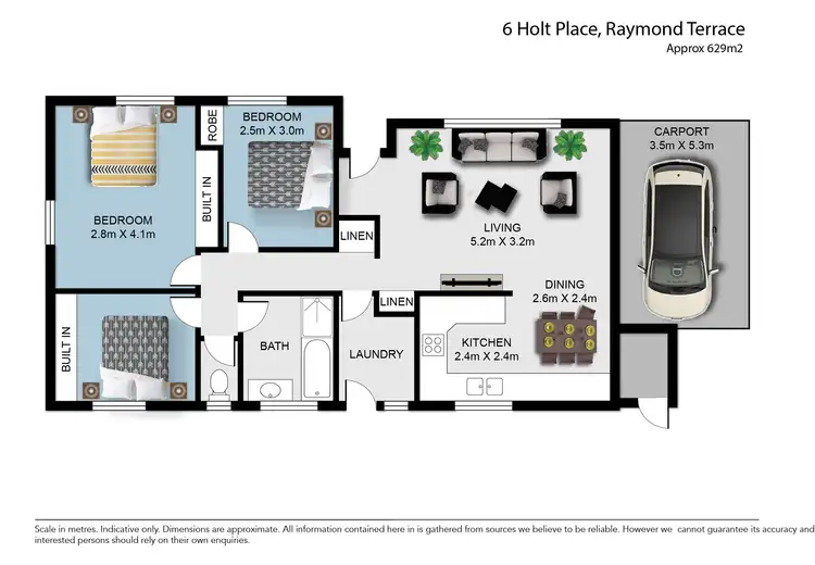 Floorplan of Homely house listing, 6 Holt Place, Raymond Terrace NSW 2324