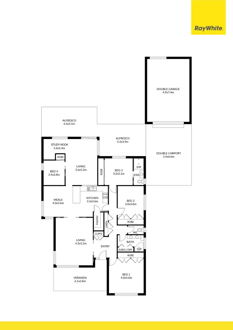 Floorplan of Homely house listing, 29 Grant Street, Goornong VIC 3557