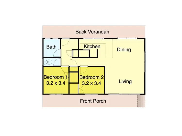 Floorplan of Homely house listing, 66 Acacia Road, Dereel VIC 3352