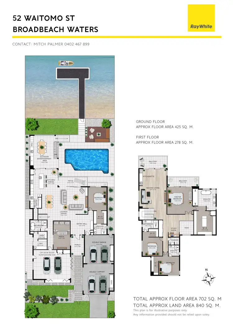 Floorplan of Homely house listing, 52 Waitomo Street, Broadbeach Waters QLD 4218