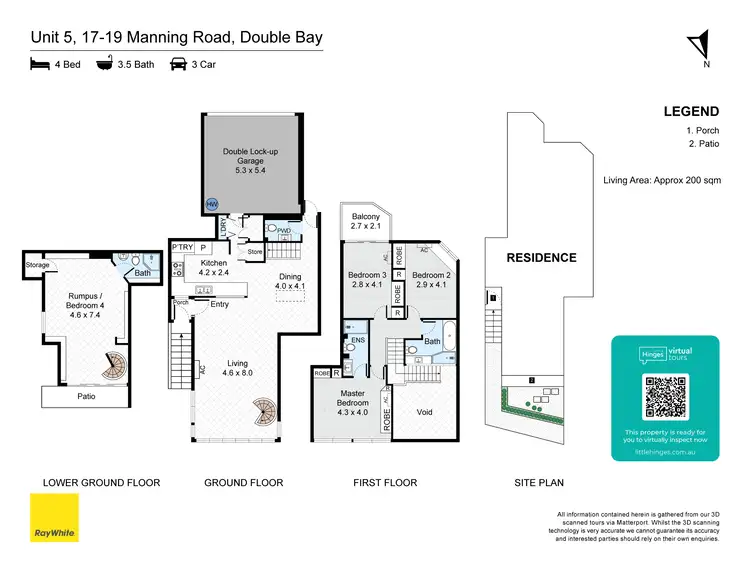 Floorplan of Homely townhouse listing, 5/17-19 Manning Road, Double Bay NSW 2028