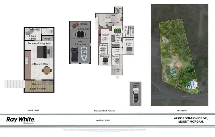 Floorplan of Homely house listing, 44 Coronation Drive, Mount Morgan QLD 4714