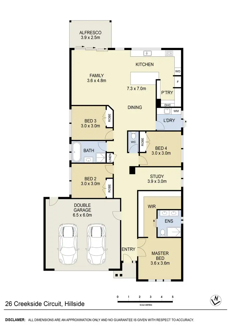 Floorplan of Homely house listing, 26 Creekside Circuit, Hillside VIC 3037