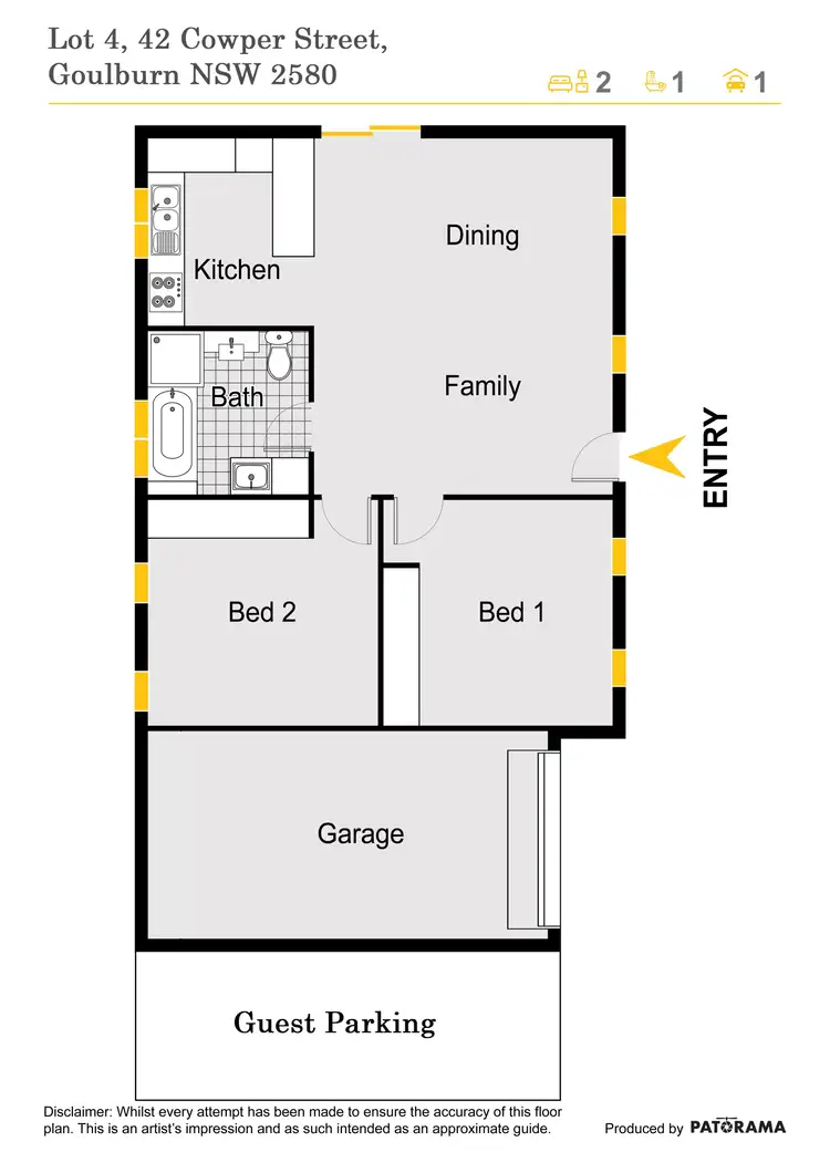 Floorplan of Homely house listing, Lot 4, 42 Cowper Street, Goulburn NSW 2580