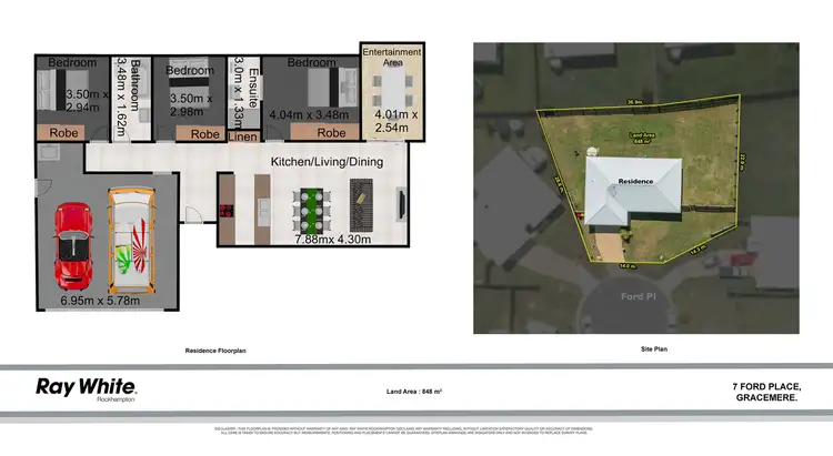 Floorplan of Homely house listing, 7 Ford Place, Gracemere QLD 4702