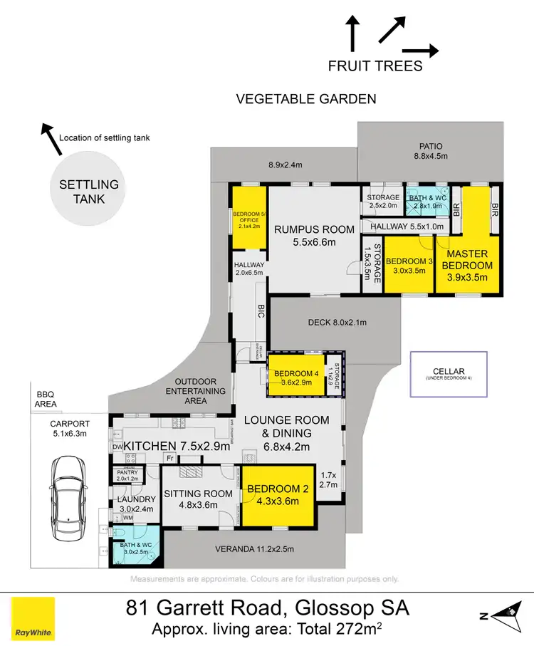 Floorplan of Homely house listing, 81 Garrett Road, Glossop SA 5344
