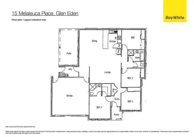 Floorplan of Homely house listing, 15 Melaleuca Place, Glen Eden QLD 4680