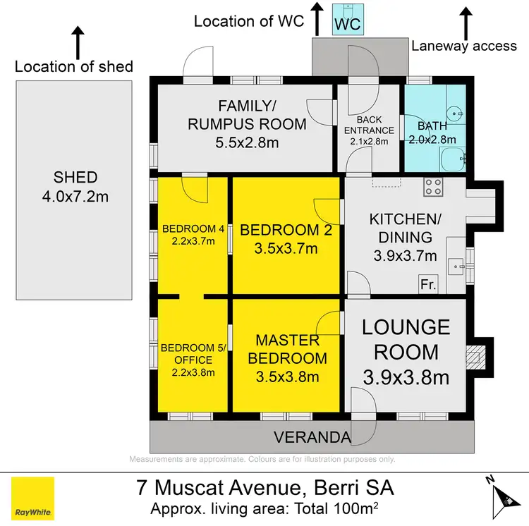 Floorplan of Homely house listing, 7 Muscat Avenue, Berri SA 5343
