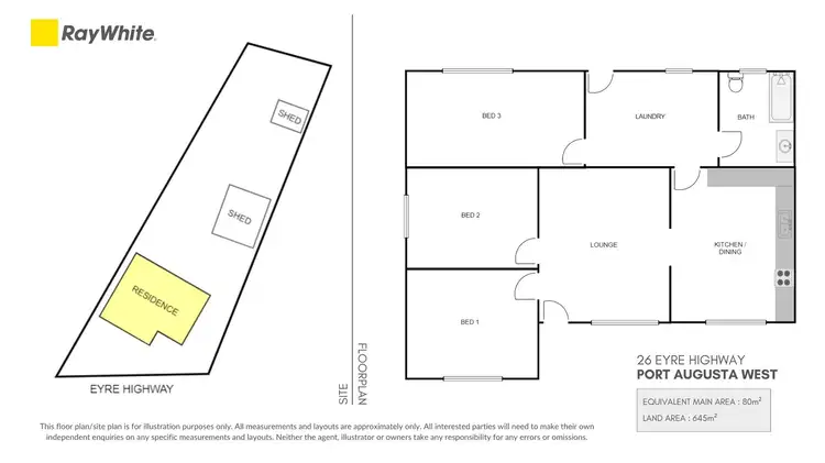 Floorplan of Homely house listing, 26 Eyre Highway, Port Augusta West SA 5700