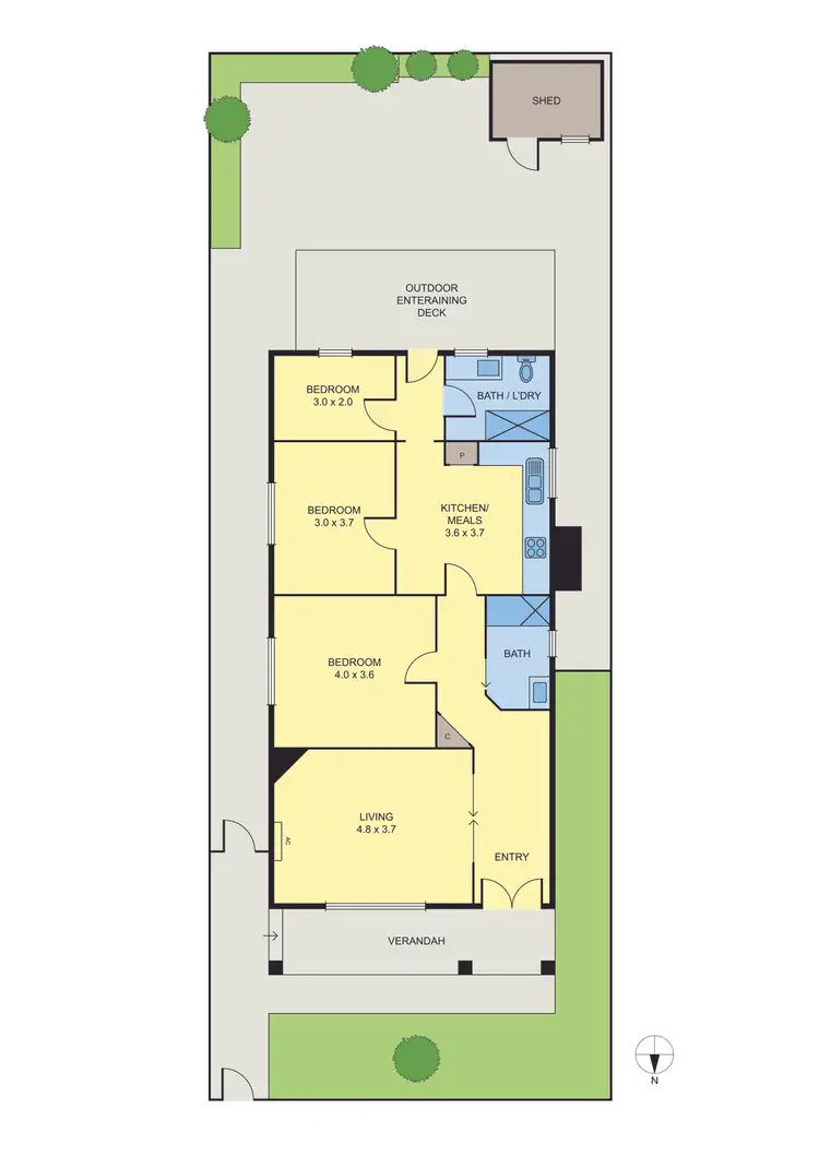 Floorplan of Homely house listing, 103 Union Street, Brunswick VIC 3056