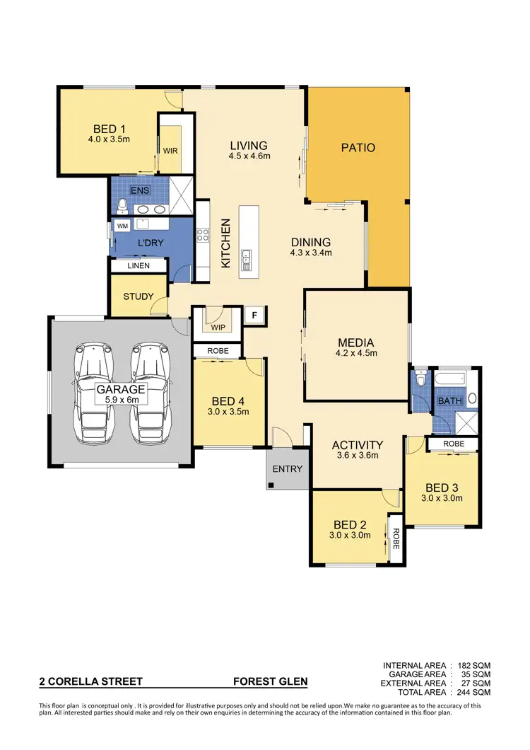 Floorplan of Homely house listing, 2 Corella Street, Forest Glen QLD 4556