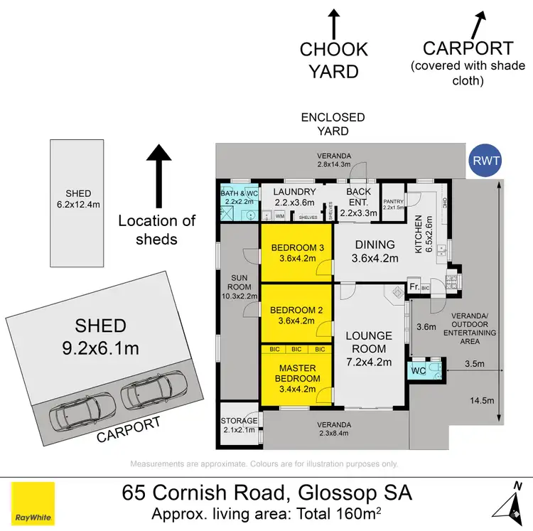 Floorplan of Homely house listing, 65 Cornish Road, Glossop SA 5344