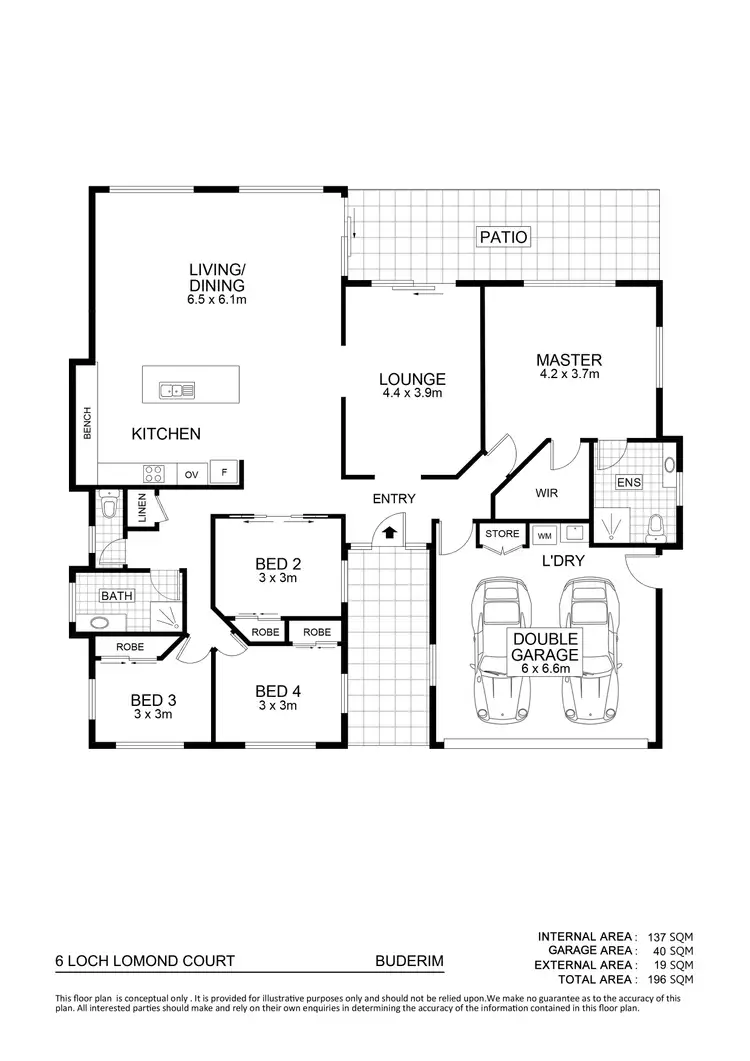 Floorplan of Homely house listing, 6 Loch Lomond Court, Buderim QLD 4556