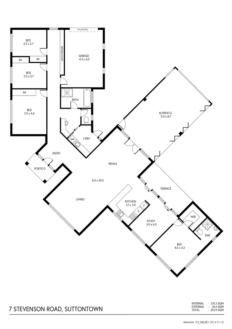 Floorplan of Homely house listing, 7 Stevenson Road, Suttontown SA 5291