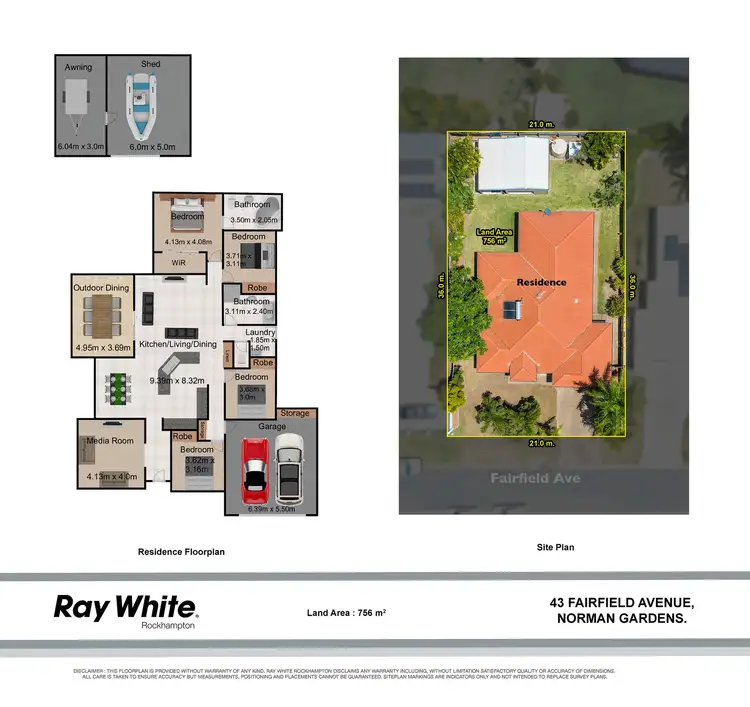 Floorplan of Homely house listing, 43 Fairfield Avenue, Norman Gardens QLD 4701