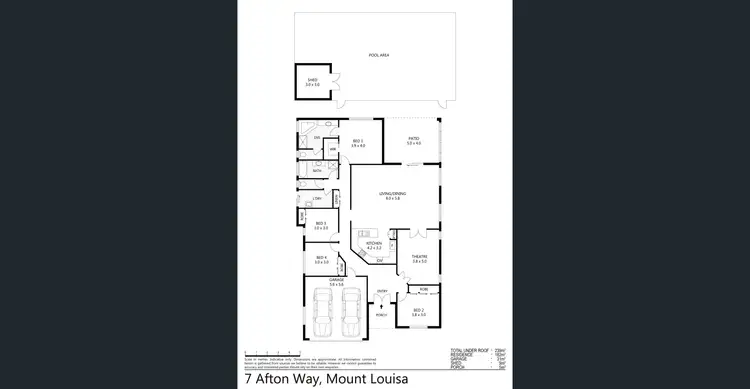 Floorplan of Homely house listing, 7 Afton Way, Mount Louisa QLD 4814