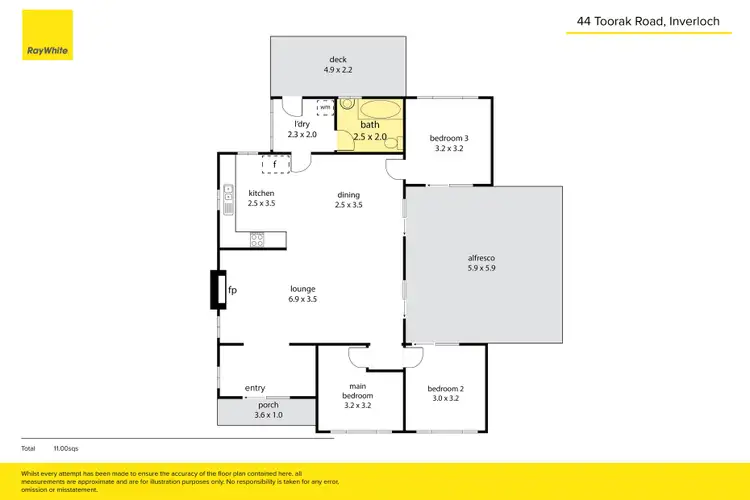 Floorplan of Homely house listing, 44 Toorak Road, Inverloch VIC 3996