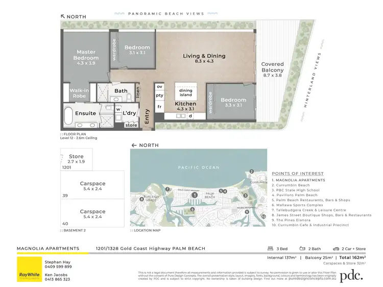 Floorplan of Homely apartment listing, 11201/1328 Gold Coast Highway, Palm Beach QLD 4221