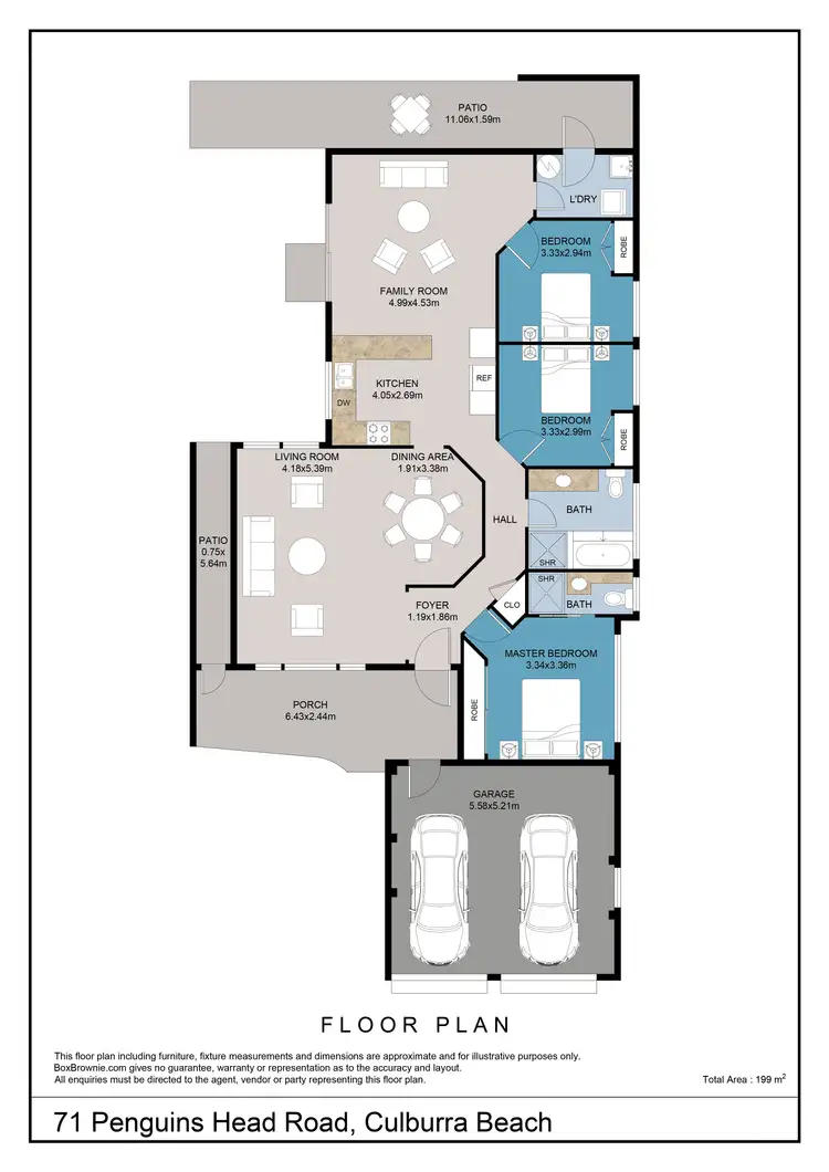Floorplan of Homely house listing, 71 Penguins Head Road, Culburra Beach NSW 2540