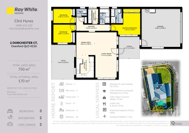 Floorplan of Homely house listing, 2 Dorchester Court, Oxenford QLD 4210