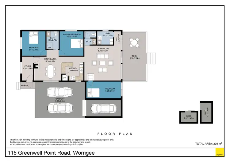 Floorplan of Homely house listing, 115 Greenwell Point Road, Worrigee NSW 2540