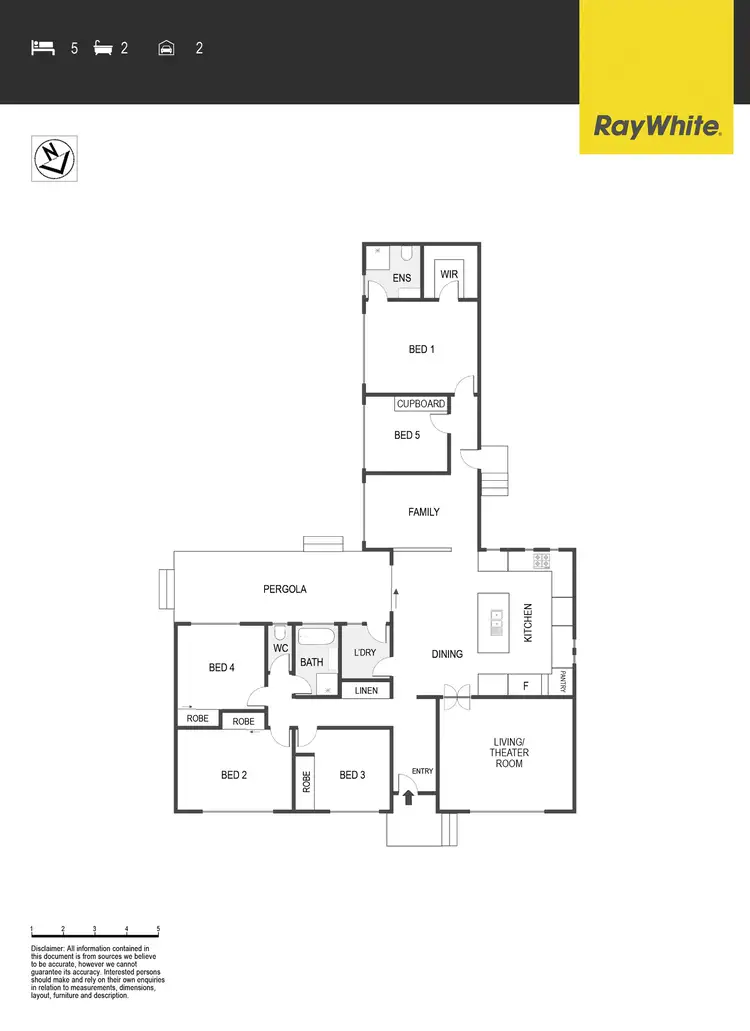Floorplan of Homely house listing, 5 Colborne Place, Spence ACT 2615