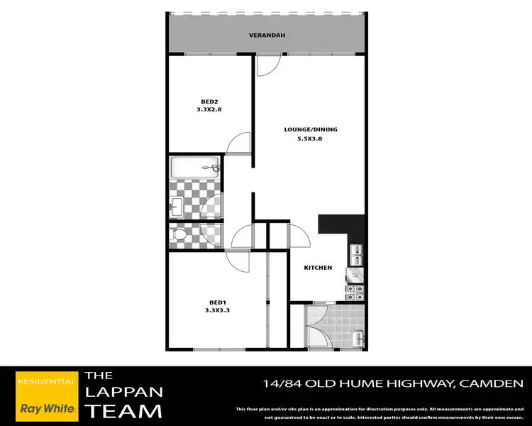 Floorplan of Homely house listing, 14/84 Old Hume Highway, Camden NSW 2570