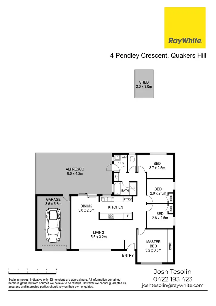 Floorplan of Homely house listing, 4 Pendley Crescent, Quakers Hill NSW 2763