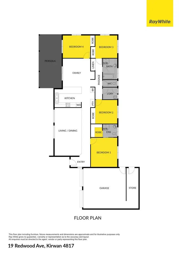 Floorplan of Homely house listing, 19 Redwood Avenue, Kirwan QLD 4817