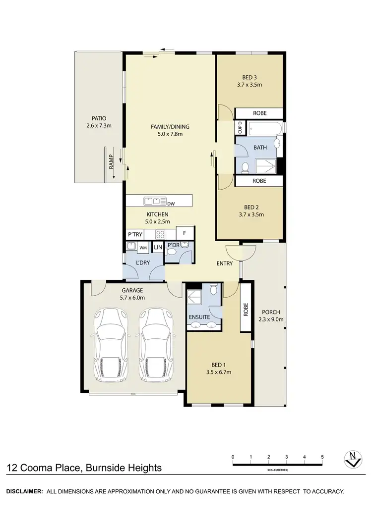 Floorplan of Homely house listing, 12 Cooma Place, Burnside Heights VIC 3023
