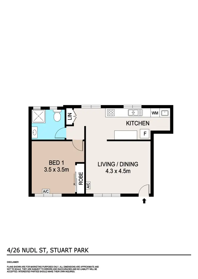 Floorplan of Homely unit listing, 4/26 Nudl Street, Stuart Park NT 820