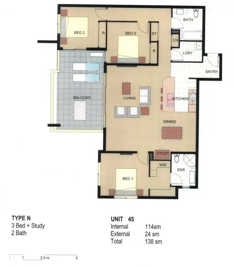 Floorplan of Homely unit listing, 45/23 Playfield Street, Chermside QLD 4032