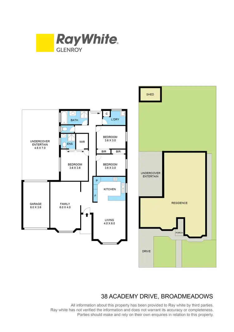 Floorplan of Homely house listing, 38 Academy Drive, Broadmeadows VIC 3047