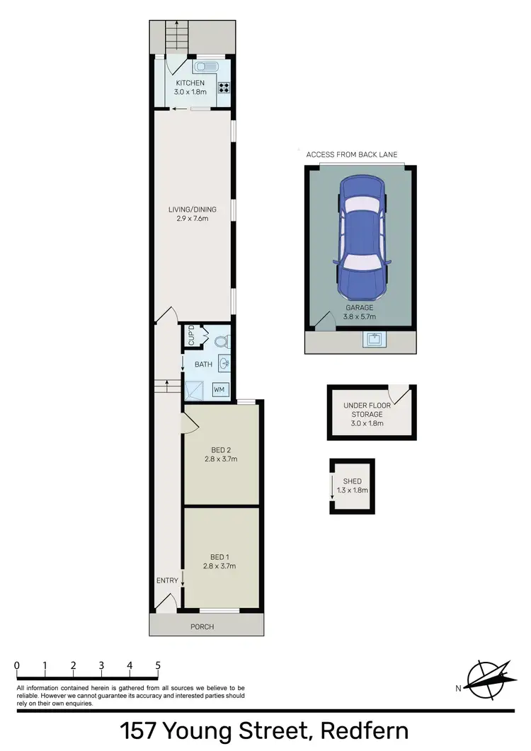 Floorplan of Homely house listing, 157 Young Street, Redfern NSW 2016