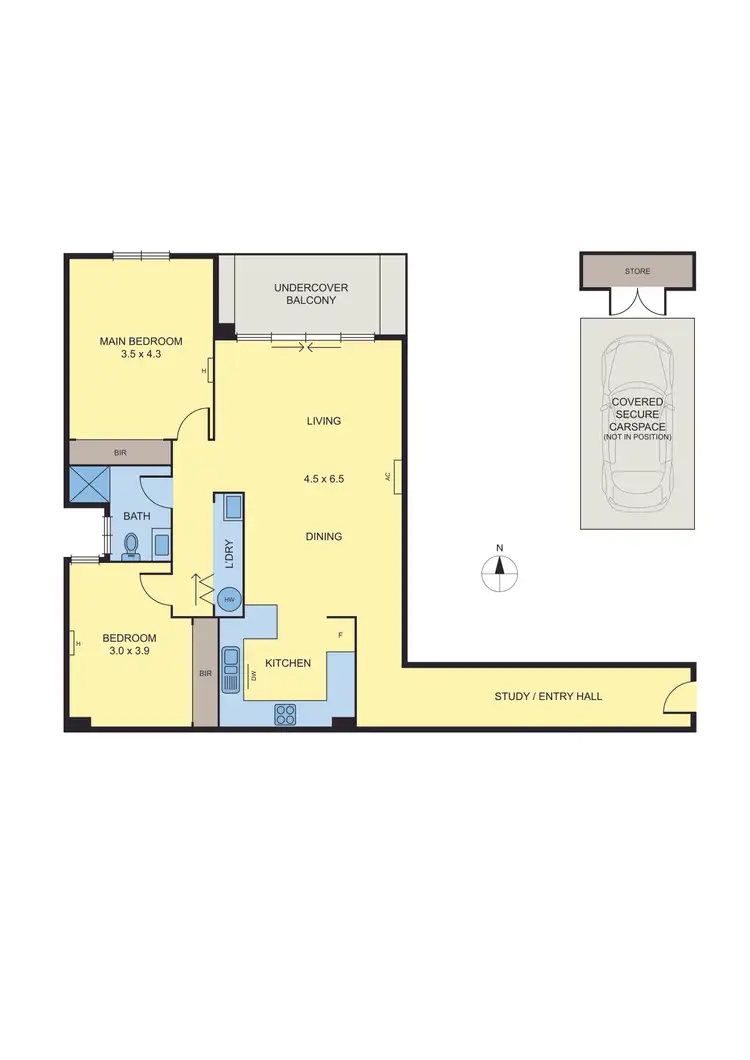 Floorplan of Homely apartment listing, 4/129 Melville Road, Brunswick West VIC 3055